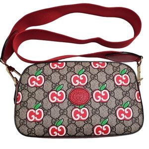 NWOT Gucci Apple Messenge Bag Beige/Brown